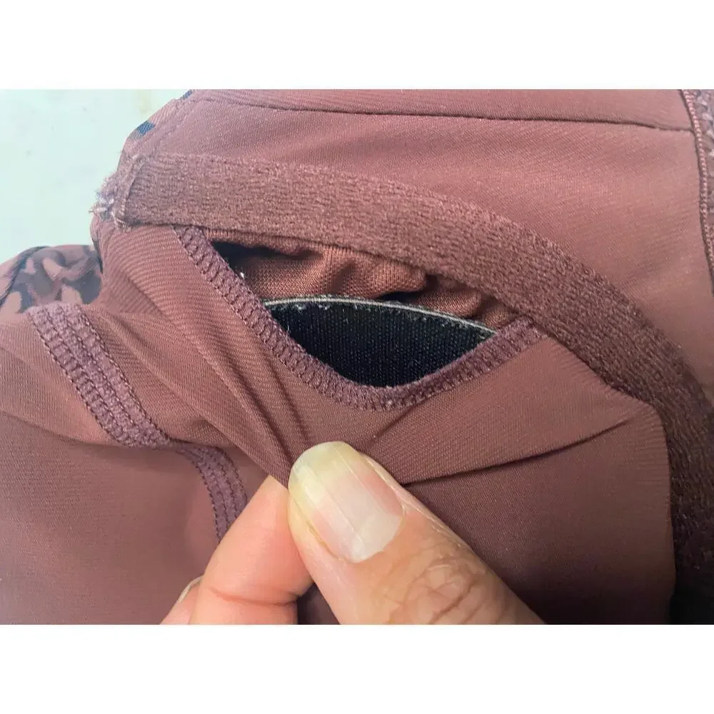 ATHLETA Bondi Bra Cup Bikini Wired Top In Camo Flora Decadent Chocolate 34B 34C‎